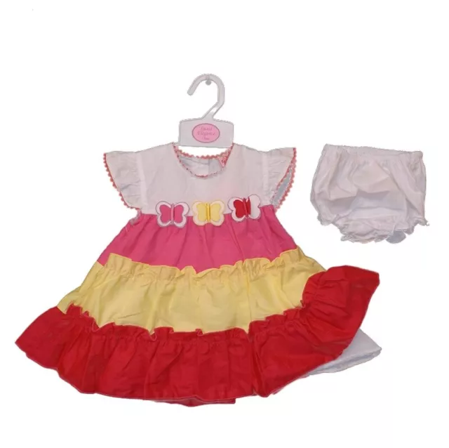 New Baby Girls Butterfly Dress Knickers 12-18-24 Months 1 1 1/2 2 Years