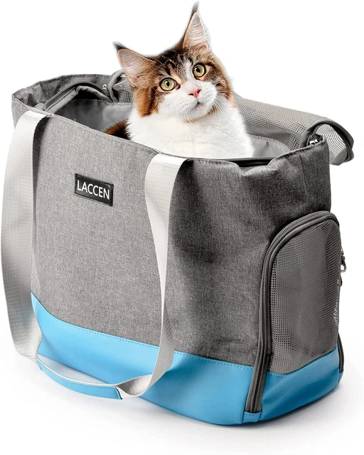Portadores para gatos LACCEN, bolsa plegable para mascotas de viaje, transporte portátil para conejos 3 y