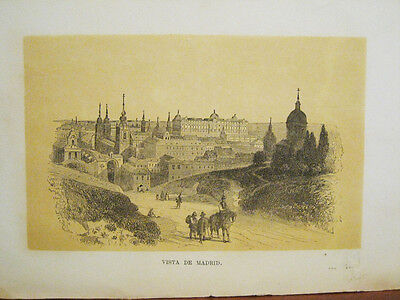 1848 Basilica Del Santa Leocadia.grabado Original Toledo Toledo Manuel Del Assas 