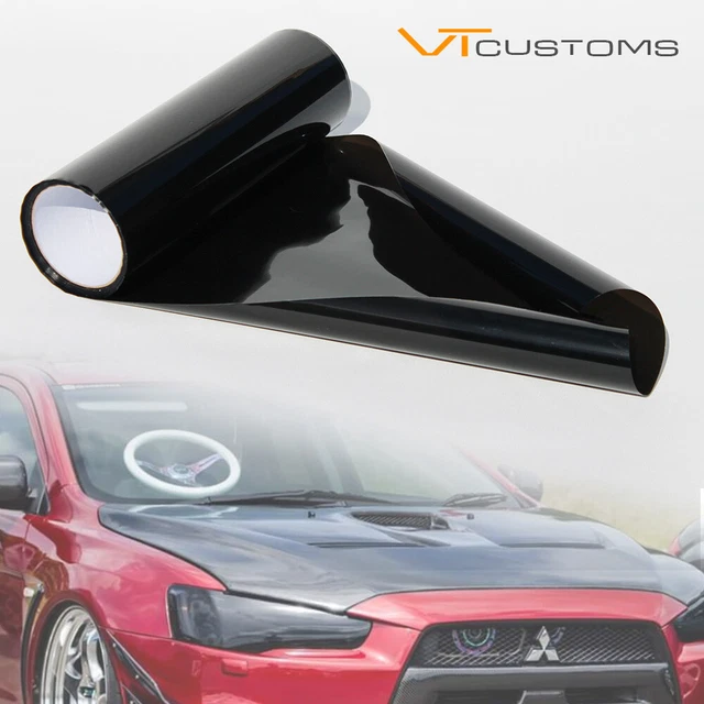 Fari fumo scuro 30 x 200 cm pellicola tinta auto luci posteriori vinile SQUEEGEE GRATUITO