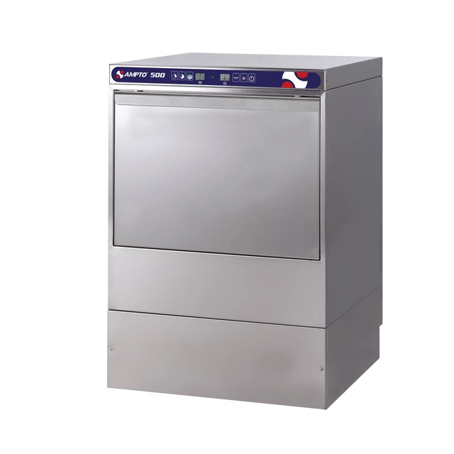 AMPTO 500 22" Undercounter Dishwasher, High Temp With Booster, 48 Racks/Hour