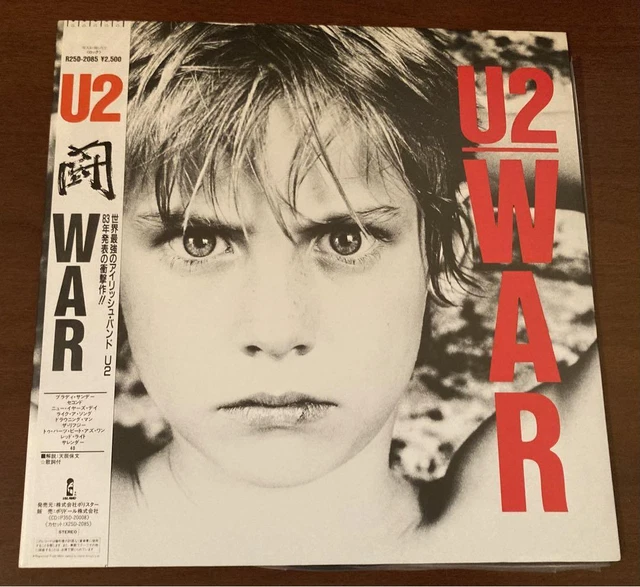 Record Japan Vinyl U2 War Fighting 87 w/Obi Rare Vinyl