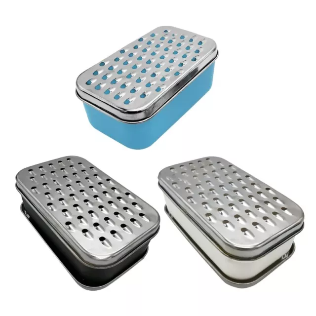 Cheese Grater with Food Saver Container 2 in 1 Fruit Vegetable Chopper Graters