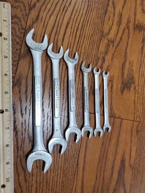 Open End Key Set CRAFTSMAN USA METRIC Open End Wrench Set V Series Vinatge EUR 33,64 ...