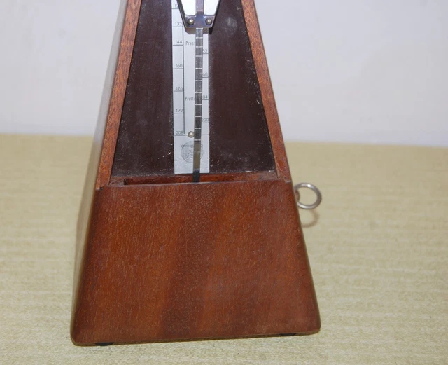 Excellent État.ancien Métronome En Bois . Maelzel .Paquet .Mecanique.fonctionne 3