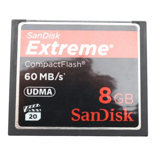 SanDisk Extreme 8GB CompactFlash CF Card 60MB/s SDCFX-008G X46/A61 CF Karte