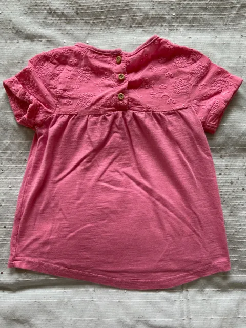 Next Pink Pretty Short Sleeved Tunic Top For Girls Aged 4 Years 8