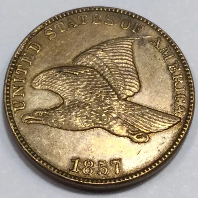 1857 Flying Eagle Cent Beautiful High Grade Coin
