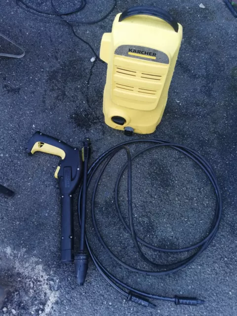 karcher k2 compact pressure washer - fully working with 1 lance dirt blaster 3