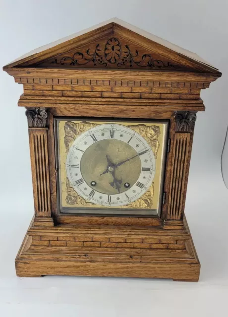 Antique W&H Oak Quarter striking  Bracket Clock No.2