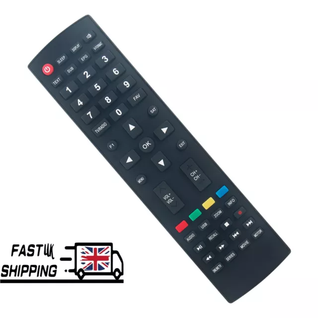 New Replacement Remote Control for ISTAR KOREA TV A8000 A1600 A65000