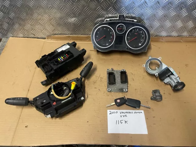 Vauxhall Corsa D 1.6 Vxr Turbo Complete Ecu Kit 2 Keys Locks Clocks Stalks Bcm