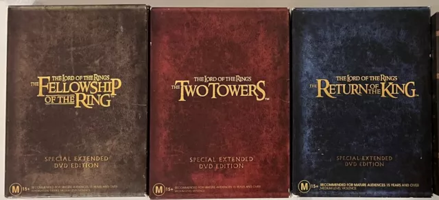 Lord of the Rings - 3 Set Extended Edition DVDs