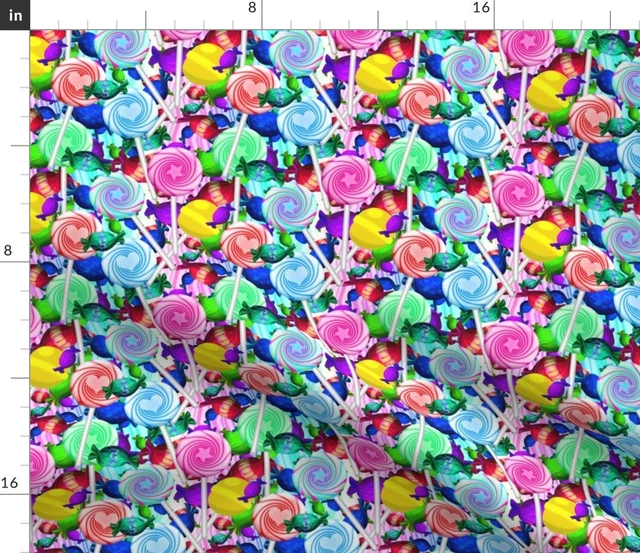 Candy Lolly Sweets Treats Spoonflower Fabric by the Yard