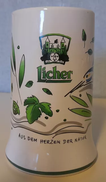 Bierkrug Licher Bier, unbenutzt, sehr gut erhalten