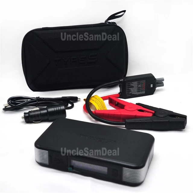 Démarreur De Batterie MICHELIN MJS80 - 8000 MAh - 1000A Pic - Pour Voiture, Moto, Camping-car - Power Bank Et Lampe LED