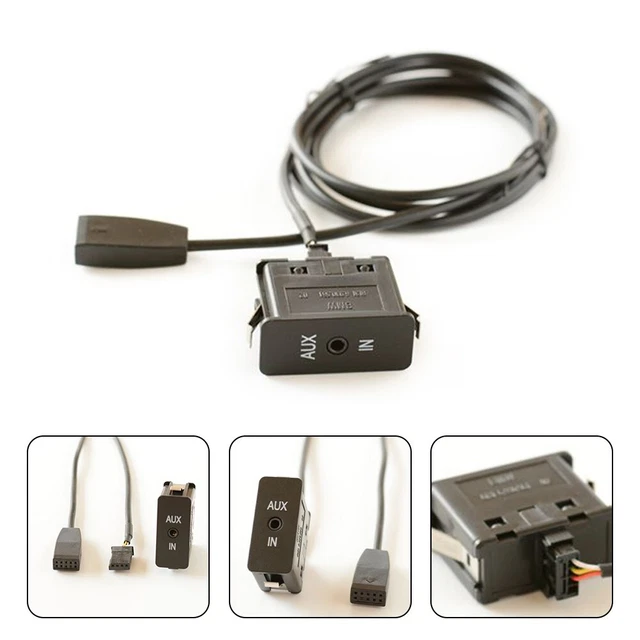 AUX IN AUX Cable Wire Set Audio Port Fits For BMW 2002-2006 E46,3Series