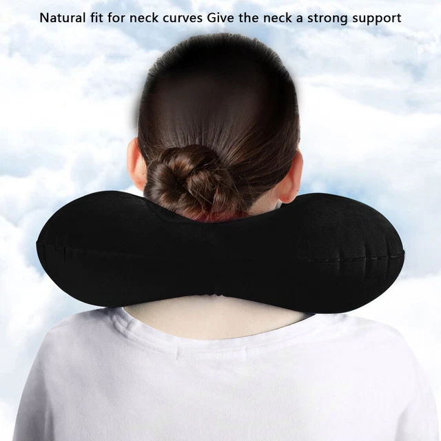U Shaped Travel Neck Pillow Inflatable Car Head Neck Support for Auto Airplane U 3