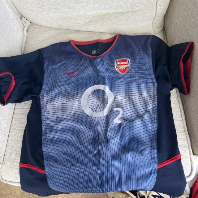 2002-04 Arsenal Away Shirt - 8/10 - (L.Boys)