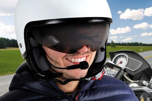 Casque Bluetooth Moto Tiardey - Double Suppression Bruit, Assistant Vocal, 32h Musique - IPX6, Bluetooth 5.3