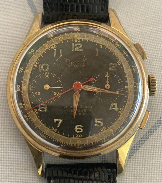 Montre Mécanique Femme DREFFA Genève 21 Rubis Swiss Made - Bracelet Acier Vintage