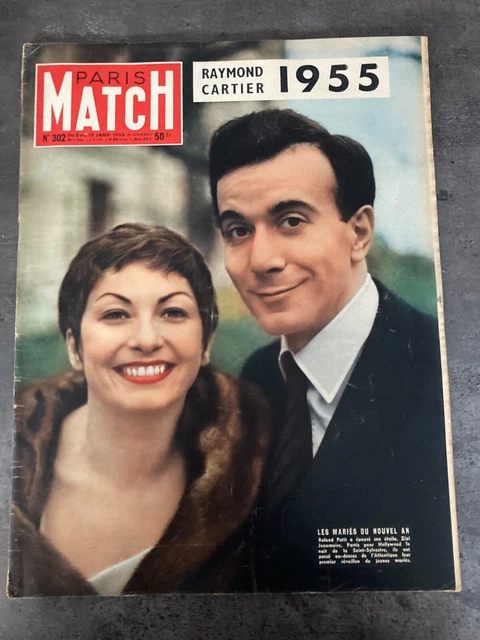 Paris-Match N°302 – 8 Au 15 Janvier 1955 – Roland Petit, Zizi Jeanmaire, Marcel Aymé