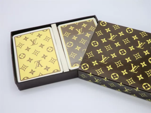 LOUIS VUITTON VIP Playing Cards Monogram 2 Colors with Box Gift Set  Authentic