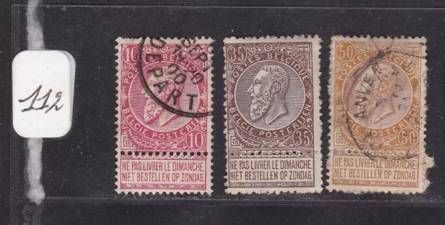 Belgique 1905 N° 74/ 77/ 78-Obl.tb-Voir Scan-T026