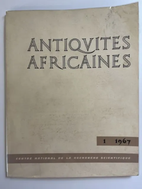 Antiquités africaines. Tome I - 1967