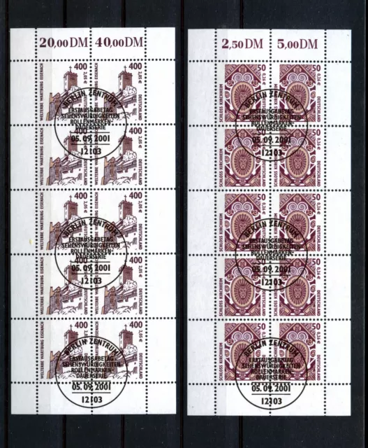 BUND 2210-2211 SWK Zehnerbogen-Satz + zusätzl. Kleinbogen, ESSt. BERLIN, Mi-€ 75 BUND 2210-2211 SWK Zehnerbogen-Satz + zusätzl. Kleinbogen, ESSt. BERLIN, Mi-€ 75