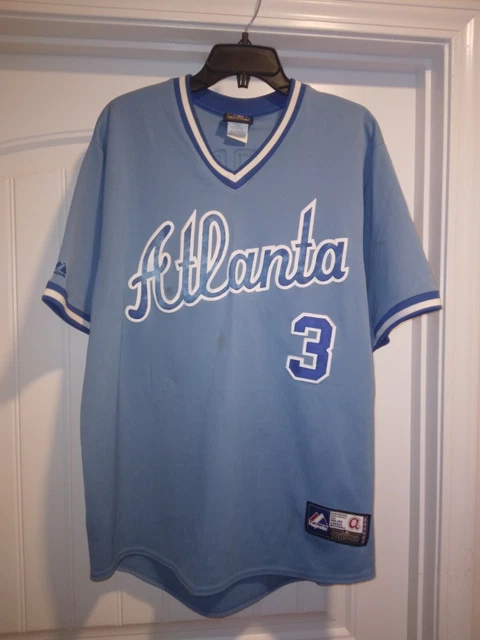 100% Authentic Majestic Atlanta Braves Dale Murphy Jersey Sz LARGE,