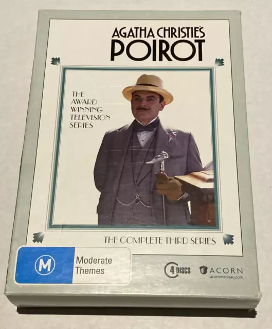 Agatha Christie - Poirot : Series 3 (DVD, 1991) Box Set Region Free PAL