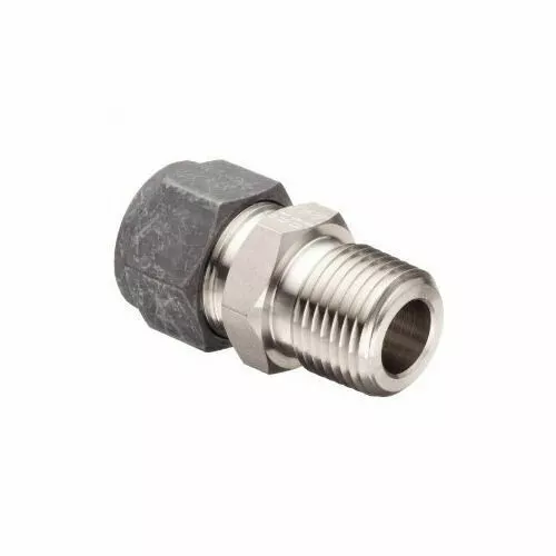 1/2 Tube OD x 1/4 MNPT 316ss Male Connector Parker CPI 8-4 FBZ-SS