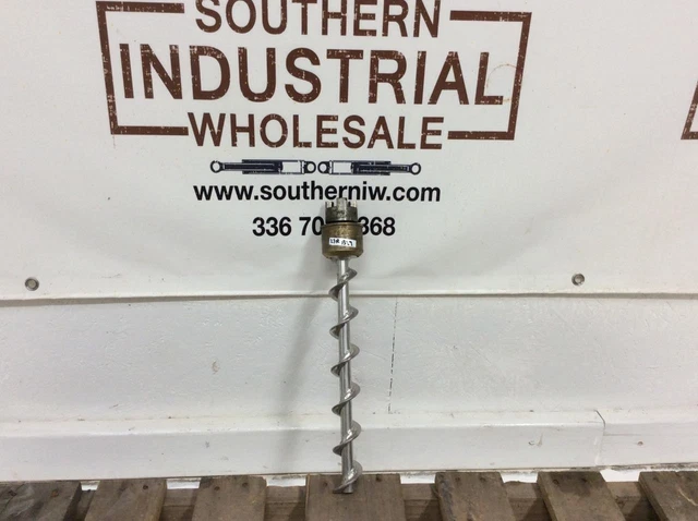 Conveyor Screw Auger 12"L 1-1/2"Screw Dia. 2"Pitch 5/8"Out Shaft Dia.