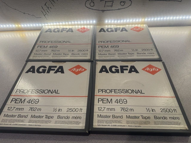 Bande Magnétique Agfa PEM 469 – 762m / 2in 2500ft – Ouvert Jamais Utilisé