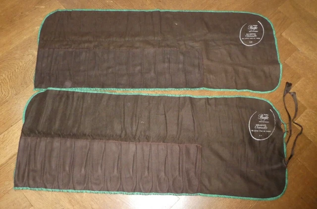 2 HOUSSES POCHETTES ANTI-OXYDANT CHRISTOFLE pour COUVERTS DE SERVICE 28