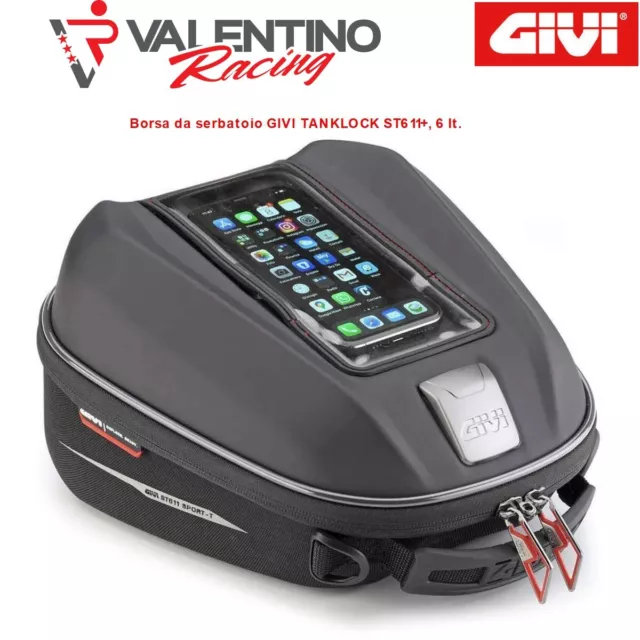 Borsello Borsa Serbatoio Moto Tanklock 6 Lt  Givi St611 +