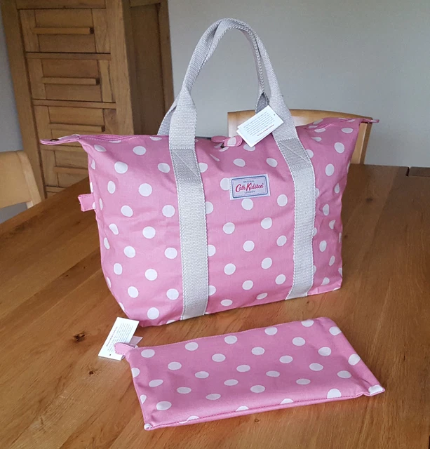 CATH KIDSTON FOLDAWAY Overnight bag Button Spot pink 26.50