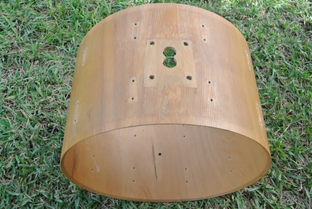 RARE 1979 SONOR-PHONIC 22" BASS DRUM SHELL in OAK VENEER for YOUR DRUM SET! G889