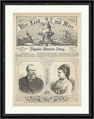 Wilhelm III. König der Niederlande, und seine Verlobte Adel  Faksimile_E 18670