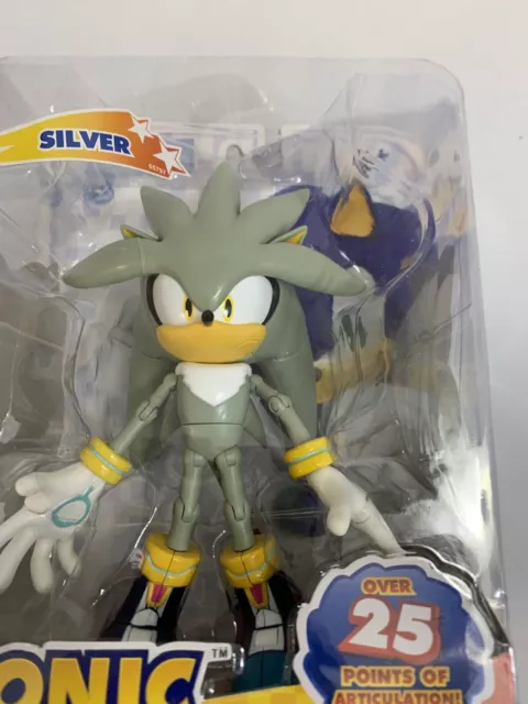 Sonic The Hedgehog Super Posers 6 Action Figure Silver 
