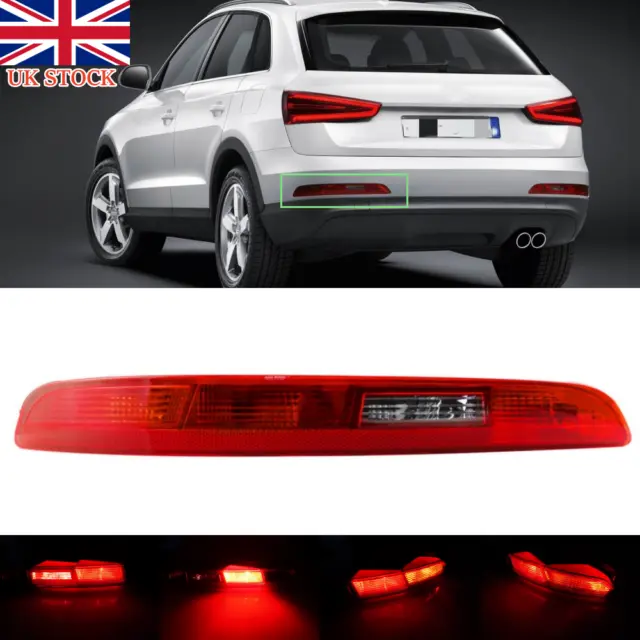 Left N/S Rear Bumper Reflector Light Tail Brake Lamp For Audi Q3 8U 2011-2014 UK