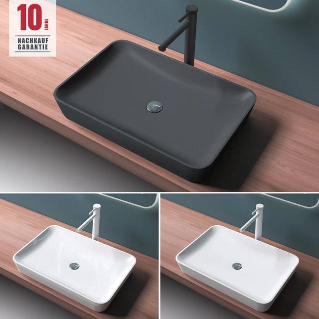 Aufsatzwaschbecken Schwarz Wei