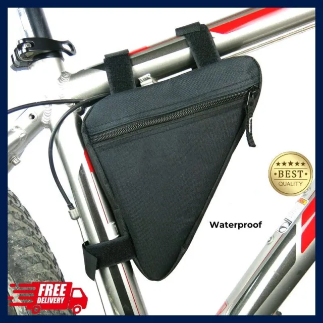 Bike Frame Bag Bicycle Triangle Bag Waterproof Mountain Bike Front Tube Pouch UK