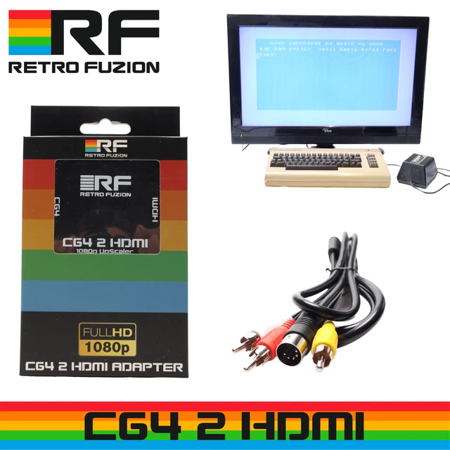 Commodore 64 2 HDMI Adapter Set - Connect your C64 to Modern TV -