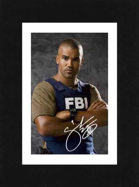 8X6 Mount SHEMAR MOORE Signed PHOTO Print Ready To Frame CRIMINAL MINDS