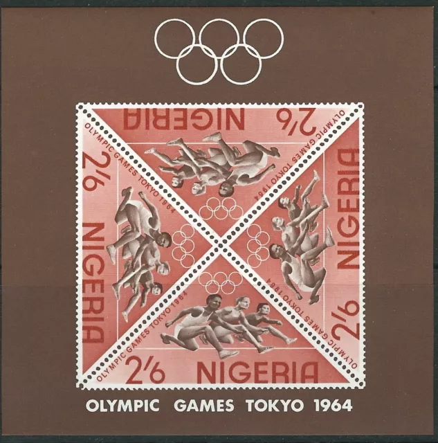 Nigeria - Olympische Sommerspiele Tokio Block 4 postfrisch 1964 Mi. 159