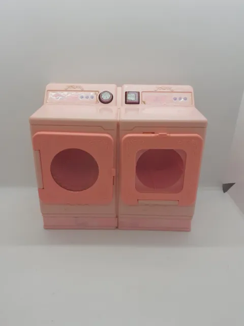 VINTAGE BARBIE SWEET Roses Washer Dryer Furniture Pink Washing