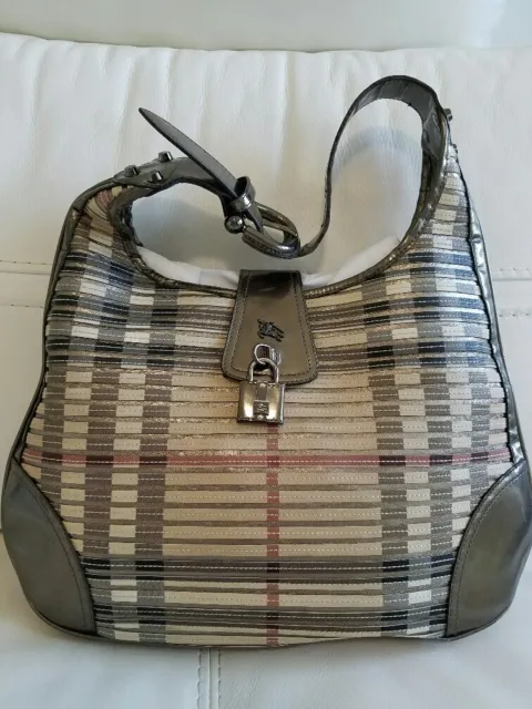 BURBERRY Limited Ediction Brooke Silver Bag