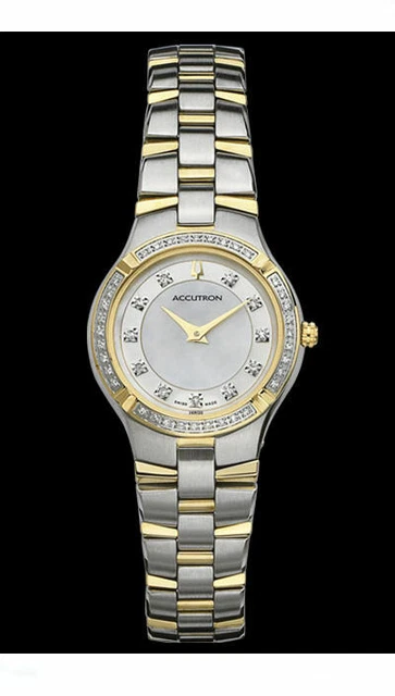 Bulova Accutron Diamond 28R03 Womens Watch 17mm Sapphire New Battery 6\